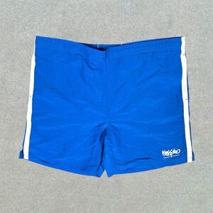 Mossimo Mens Swim Trunks Size Large Blue Pockets Mesh Lining‎ Board Shorts Y2K